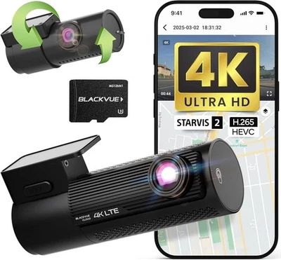 Nuevo BlackVue DR970X-2CH LTE PLUS 64 GB | 4K UHD Cloud Dash Cam | GPS Wi-Fi Foto 1 de 4