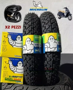 3.00 10 42J PAAR MICHELIN S83 DOT / BJ 2025/24 + LUFTKAMMERN PIAGGIO VESPA GOM - Bild 1 von 5
