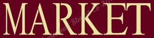 STENCIL 8180 F 6"x24" MARKET - Reusable Sign Stencils - Picture 1 of 1