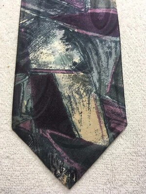 HICKOK CORBATA HOMBRE MORADO GRIS BEIGE BLANCO Y AZUL DISEÑO 3,75 X 57 Foto 1 de 4