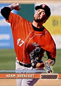 2017 Inland Empire 66ers Grandstand #12 Adam Hofacket Riverside California Card