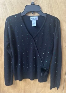 Girl’s Size 14 (Large) Black Sweater with Sequins by Kobe Girl - Picture 1 of 2