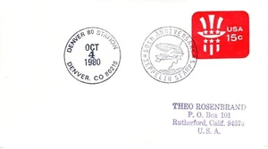 50TH ANNIVERSARY ZEPPELIN STAMPS, DENVER, CO 1980 FDC17069 - Picture 1 of 1