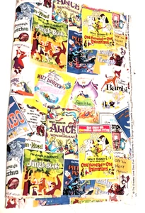 Fairytale Classics Disney Fabric Material Crafts Sewing Story Alice Snow White - Picture 1 of 8
