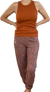 SUNDRY Women's Mixed Floral Sweatpant - Rust (4) - Picture 1 of 2