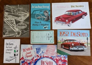 1952 DESOTO Original Announcement Material Literature Collection Mopar 6 pieces - Picture 1 of 3