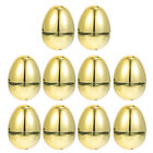 Easter Party Favor Supplies: 10pcs Golden Eggs for Basket Filling