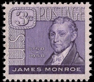 USA 1958 - James Monroe, 1758-1958 200th Anniversary -- MNH Stamp -- Sc. #1105😎 - Picture 1 of 1