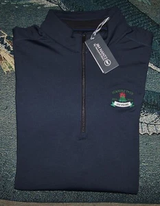 NEW VINEYARD VINES 1/4 Zip Pullover Sweater Shirt BURNING TREE CLUB BETHESDA XL - Picture 1 of 7