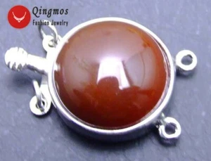Accesorios redondos de 18 mm ágata roja natural de 2 hebras para joyería gp185 - Imagen 1 de 4