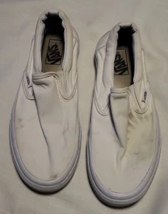Scarpe sneakers Vans uomo classiche 721494 bianche casual taglia uomo 7,5 donna 9,0 - Foto 1 di 4