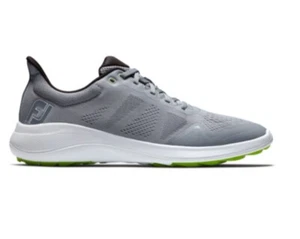 FootJoy FJ Mens Spikeless Golf Shoes Grey/White #56142 Medium Width - Picture 1 of 5