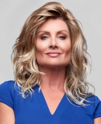 Peluca HARPER de HENRY MARGU, *¡TODOS LOS COLORES!* Frente de encaje, tapa de luz de pluma, NUEVO Foto 1 de 4