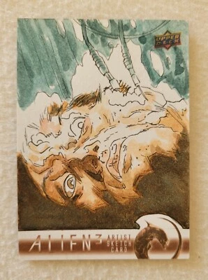 2021 Upper Deck Alien 3 Sketch Card by Artist Barry Renshaw  - Image 1 of 2