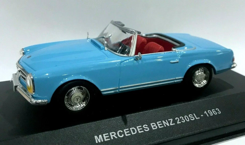 1 43 Solido Mercedes 230sl (w113) Roadster 1963 lightblue