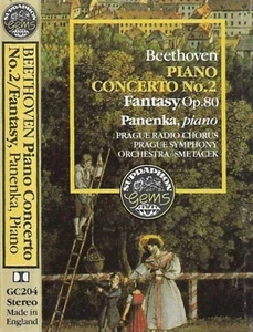 BEETHOVEN PIANO CONCERTO 2 / FANTASY CASSETTE ALBUM Jan Panenka Prague symphony  - Picture 1 of 7