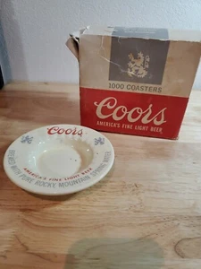 80er Vintage Schachtel Adolph Coors Bier 700 Untersetzer Breweriana Bar Sammlerstücke - Bild 1 von 7