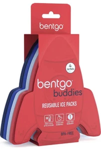 Paquetes de hielo reutilizables Bentgo Buddies - bolsas de hielo delgadas para loncheras, cohete - Imagen 1 de 4
