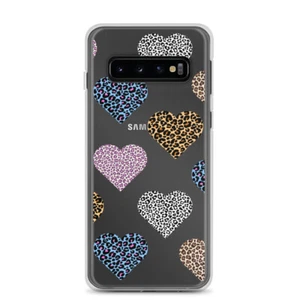 Leopard Hearts Clear Case for Samsung® - Picture 1 of 15