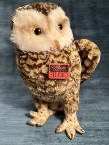 Steiff Studio Owl #2593/28, Exclent condition,all tags, Vintage 1980's W.Germany