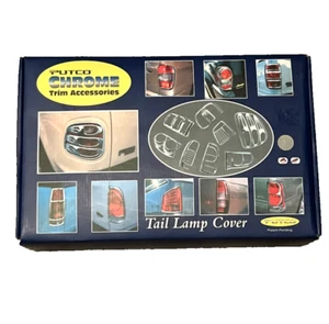 Putco Chrome Tail Light Lamp Cover for 2002-2007 Jeep Liberty, New In Box - Bild 1 von 6