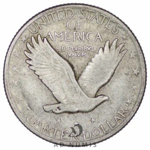 USA 1/4 Quarter dollar 1918 D Argent Liberty Denver monnaie américaine - Picture 1 of 2