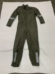 Mono mecánico alemán verde traje de vuelo una pieza BM40 cremallera frontal manga larga - Imagen 1 de 20