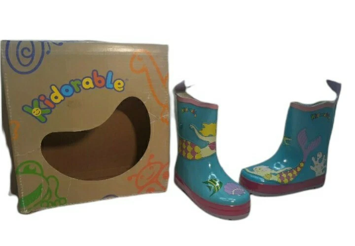 BOTAS DE LLUVIA/NIEVE Kidorables Beso Talla 6 SIRENA Niñas Zapatos LKNW en Caja TAN LINDOS Foto 1 de 4