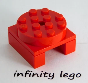 LEGO Patas giratorias rojas con ladrillo rojo redondo superior (30516 76514) - Imagen 1 de 2