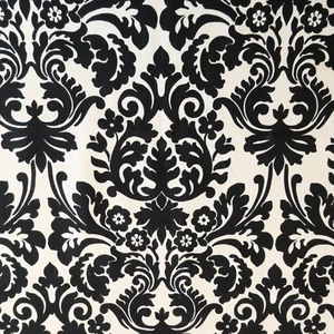 Waverly SNS Essence Sun N Shade Outdoor Fabric Black & White 54x72 inches - Picture 1 of 8