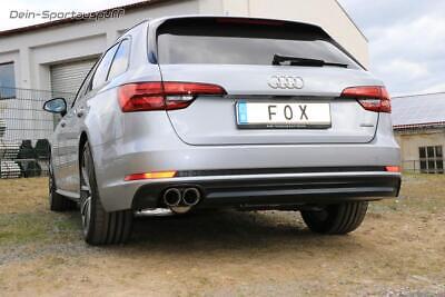FOX Stainless Steel Exhaust Audi A4 B9 8W 3.0 Tdi Limo Avant 0 3/32x3 5/32in • 586.42€