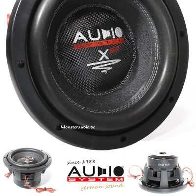AUDIO SYSTEM X-10 EVO 25cm Subwoofer 1000 Watt Auto Woofer 10" 2 x 2 Ohm - Bild 1 von 4