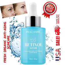 Retinol Serum For Face Anti Aging + Hyaluronic Acid Vitamin A E Aloe Vera