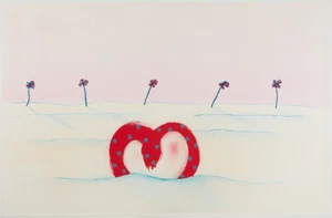 Original D. G. Smith lithograph Heart Cactus with Palms - Picture 1 of 6