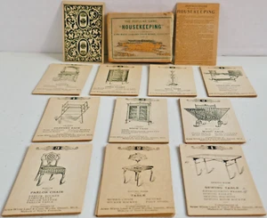 Antique 1900 ADVERTISING GAME “HOUSEKEEPING” ACME WHITE LEAD/COLOR WORKS/NEAL'S - Imagen 1 de 22