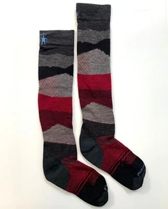 Erwachsene SMARTWOOL Ski Zielkissen Muster über der Wade Socken ANTHRAZIT - Bild 1 von 3