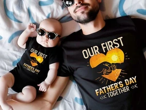 Father's Day, Our First Father's Day Together, Father Shirt, Husband T-Shirt - Picture 1 of 3