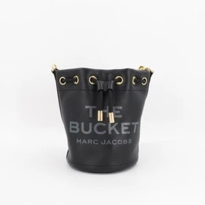 Marc Jacobs The Bucket Leather Bucket Crossbody Bag Black OS - Picture 1 of 12