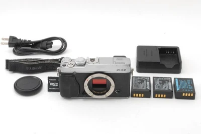 Read[Exc5w/Strap] Fujifilm X-E2 16.3MP Mirrorless Digital Camera Silver Body - Image 1 of 4