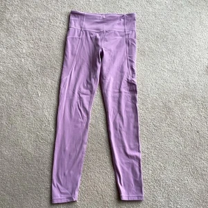 ATHLETA GIRL 14 LEGGING, STASH YOUR TREASURES TIGHT, HIGH RISE, MAUVE, POCKETS - Picture 1 of 3