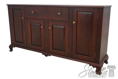 L69859: DR DIMES Primitive Walnut 4 Door Server Buffet - Image 1 of 4