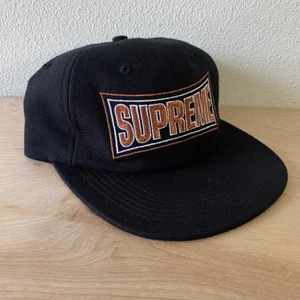 Under Retail 2018 Supreme Metallic Arc 6-panel Black Embroidered Logo - Picture 1 of 4