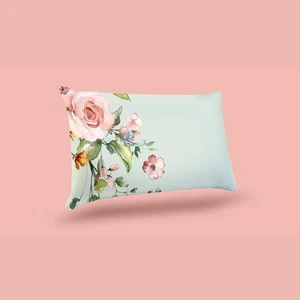 Rose Garden Pillow Sham Set 100% Cotton - Final Sale - Picture 1 of 3