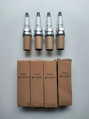 VW Audi Seat Skoda Spark Plugs x4 NGK 101905626 Genuine - Image 1 of 4