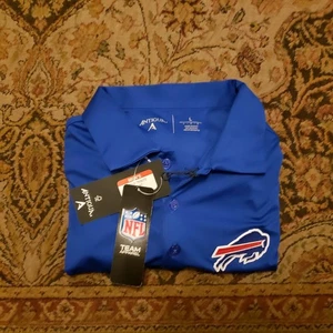 Nueva Camisa Polo de Golf Para Hombre ANTIGUA BUFFALO BILLS Cuello Azul Grande L $80 NFL - Imagen 1 de 3