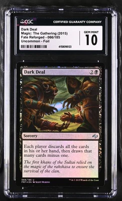 DARK DEAL Fate Reforged Foil CGC 10 MTG [Nostalgium] - Image 1 of 2