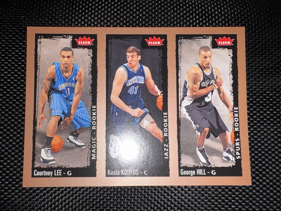 2008-09 Fleer - George Hill, Courtney Lee, Kosta Koufos #243 (RC) - Image 1 of 2