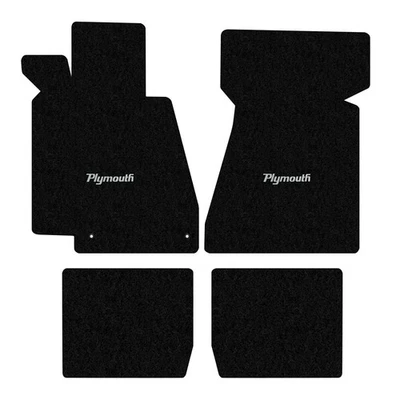 Juego de 4 piezas Lloyd Mats para satélite Plymouth 1965-1967, negro Foto 1 de 4