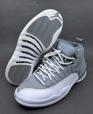 NIKE CT8013-015 Air Jordan Retro 12 Stealth White-Cool Grey Size 8 + Box - Image 1 of 4