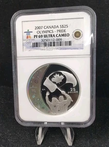 2007 Canada $25 Olympics - PRIDE NGC  PF 69 Ultra Cameo .925 Silver 4717 - Picture 1 of 2